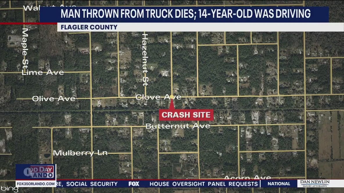 FHP: Man hanging on open door of vehicle killed after 14-year-old Florida driver crashes